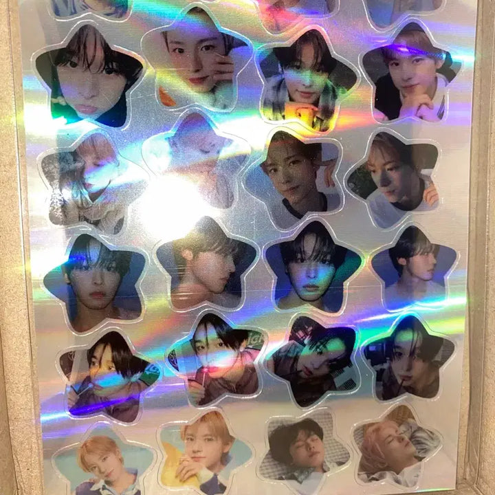 [BUNJANG] NCT WISH Riku Yushi Hologram Die-Cut Star Sticker / 엔시티 위시 리쿠 유우시 홀로그램 칼선 별 엔위시 nct wish 스티커