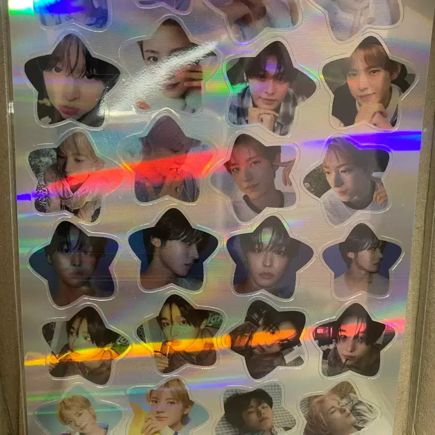 [BUNJANG] NCT WISH Riku Yushi Hologram Die-Cut Star Sticker / 엔시티 위시 리쿠 유우시 홀로그램 칼선 별 엔위시 nct wish 스티커