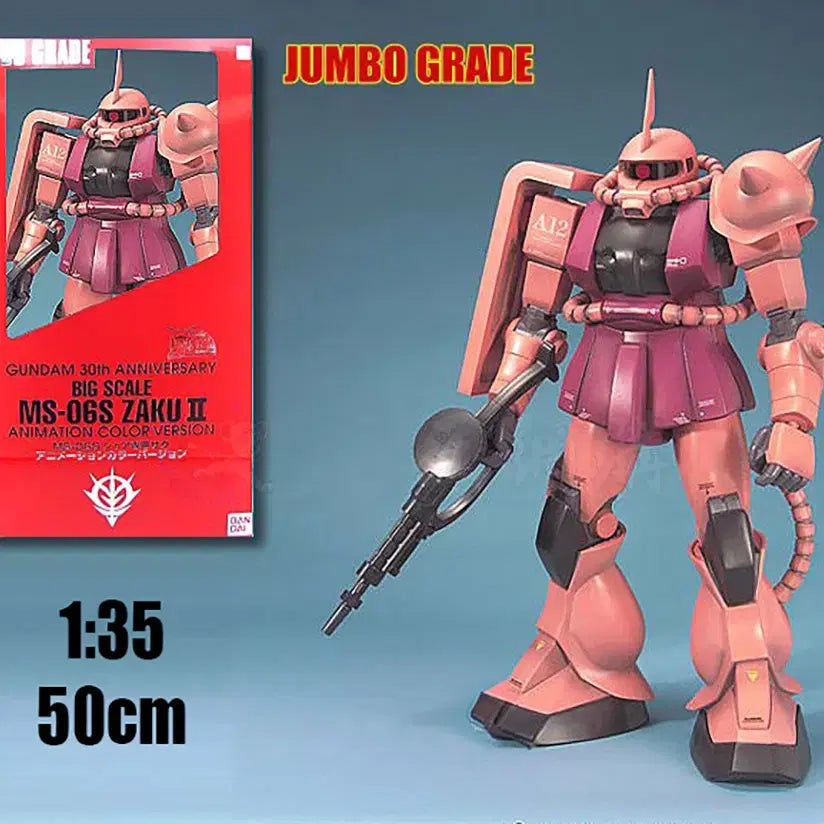 [BUNJANG] Bandai Gundam 30th Anniversary Jumbo Grade MS-06S Zaku II (Animation Color Version) 1:35 Scale / 반다이 건담 30주년기념 점보그레이드 1:35 스케일 MS-06S 자쿠2