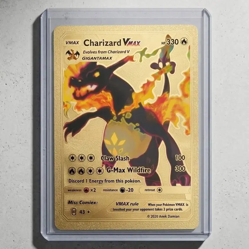 [BUNJANG] Pokemon Card Charizard VMAX Gold Rare / 포켓몬 카드 리자몽 VMAX 금색