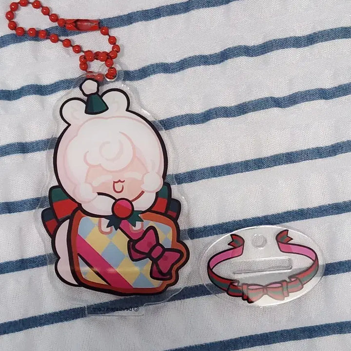 [BUNJANG] Cookie Run Cream Puff Cookie Acrylic Stand &amp; Keyring / 쿠키런 생크림담비 아크릴
