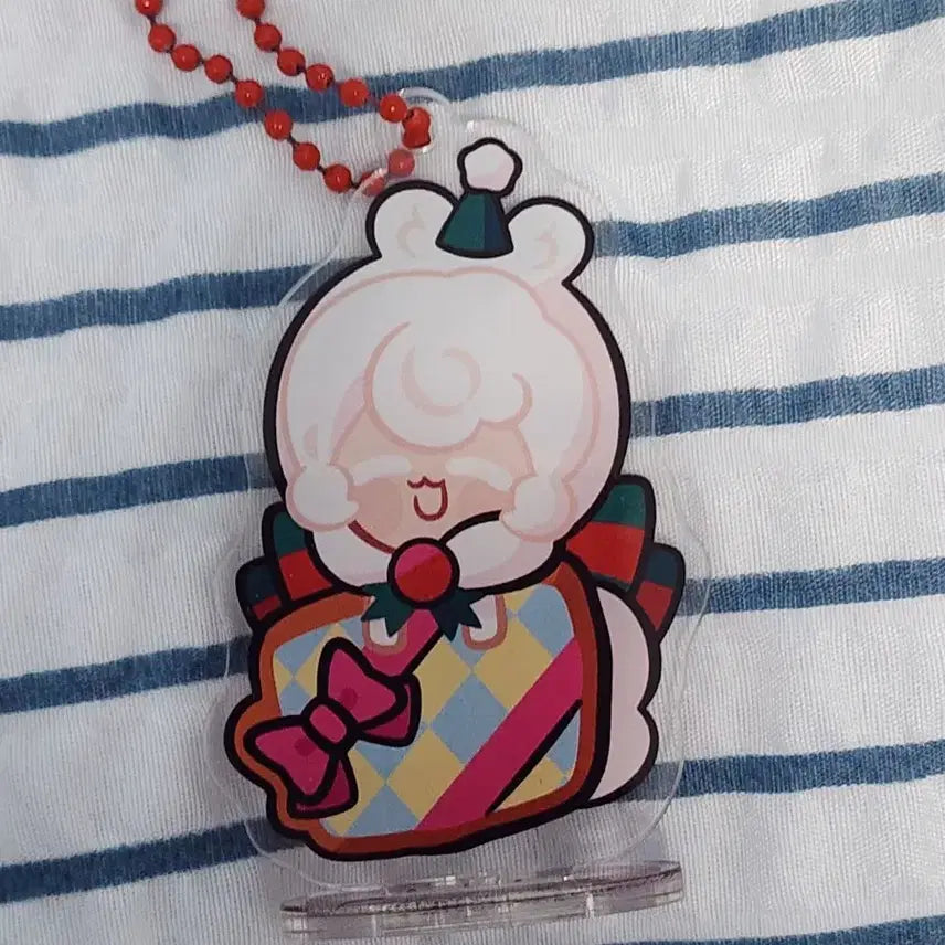 [BUNJANG] Cookie Run Cream Puff Cookie Acrylic Stand &amp; Keyring / 쿠키런 생크림담비 아크릴
