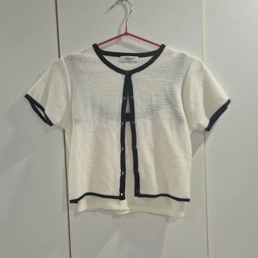 [SOLD OUT] 시스티나 라인 슬리브리스 반팔 가디건 셋업