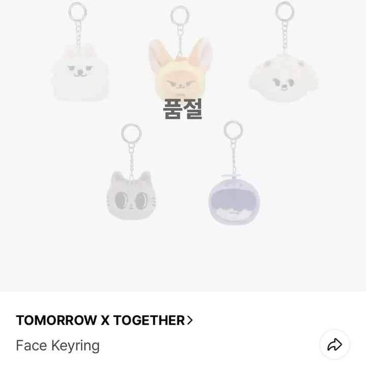 [BUNJANG] TXT Yeonjun Face Keyring (Opened) / 다고냥 페이스 키링
