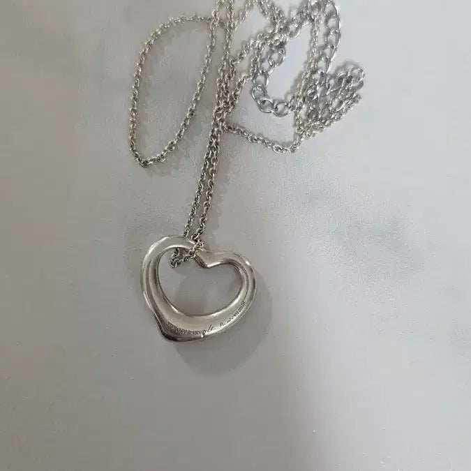 [BUNJANG] Tiffany &amp; Co. Heart Necklace Silver / 티파니앤코 하트 목걸이 실버