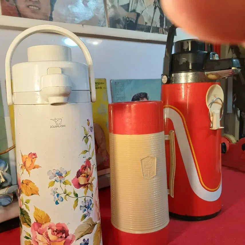 [BUNJANG] Vintage Thermos Flask Set (3 pcs) / 근대 보온병 3점