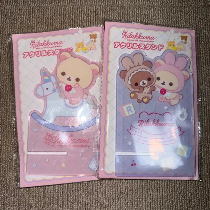 [BUNJANG] Rilakkuma Korilakkuma Acrylic Stand Phone Holder / 리락쿠마 코리락쿠마 아크릴 스탠드 핸드폰 거치대
