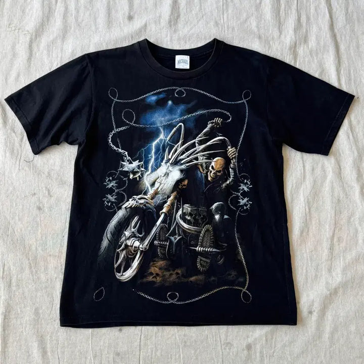 [BUNJANG] Michael Vintage Ghost Rider Short Sleeve T-Shirt M / 마이클 빈티지 고스트라이더 반팔 M