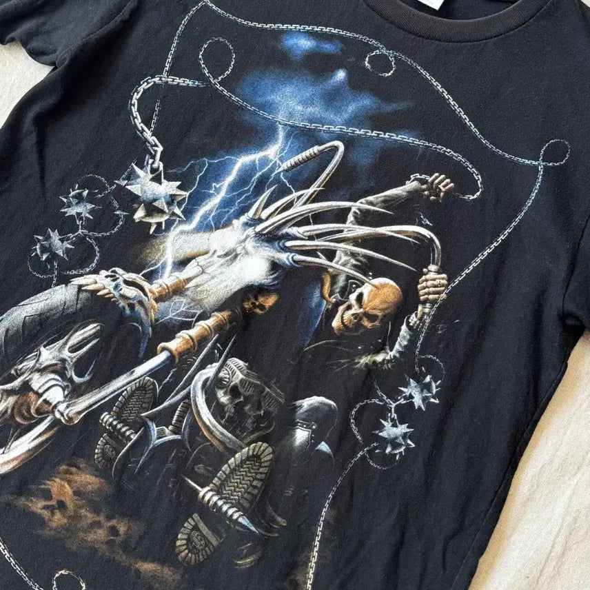 [BUNJANG] Michael Vintage Ghost Rider Short Sleeve T-Shirt M / 마이클 빈티지 고스트라이더 반팔 M