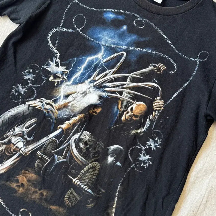 [BUNJANG] Michael Vintage Ghost Rider Short Sleeve T-Shirt M / 마이클 빈티지 고스트라이더 반팔 M