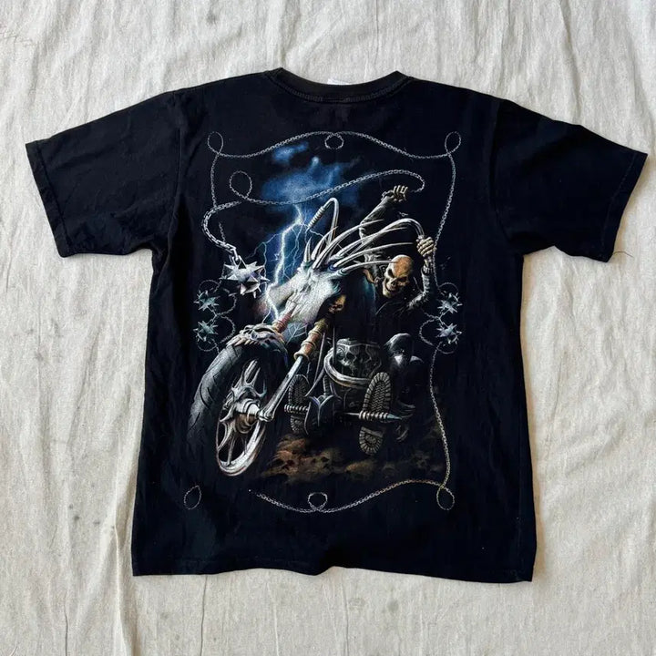 [BUNJANG] Michael Vintage Ghost Rider Short Sleeve T-Shirt M / 마이클 빈티지 고스트라이더 반팔 M