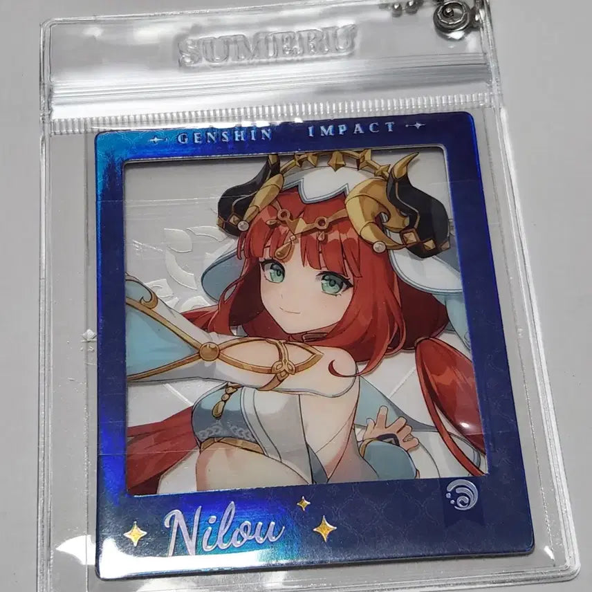 [BUNJANG] Genshin Impact Nilou Sumeru Polaroid / 닐루 - 원신 카페 수메르 폴라로이드 투명 파우치