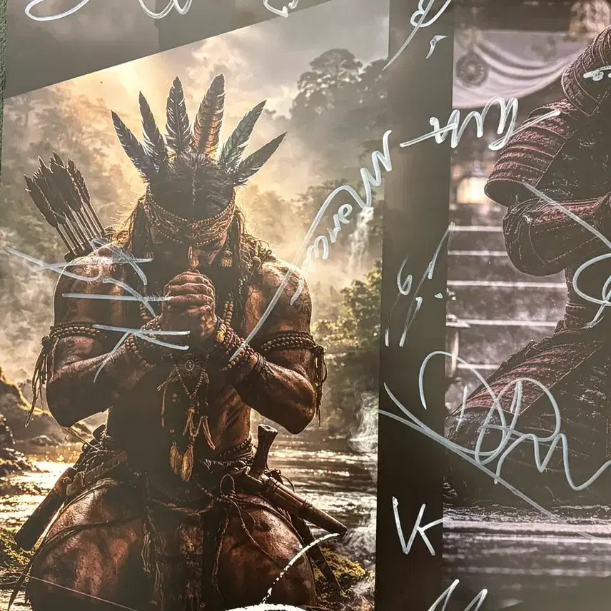 [BUNJANG] Black Combat Black Cup Japan Brazil Signed Poster / 블랙컴뱃 블랙컵 일본브라질 사인포스터