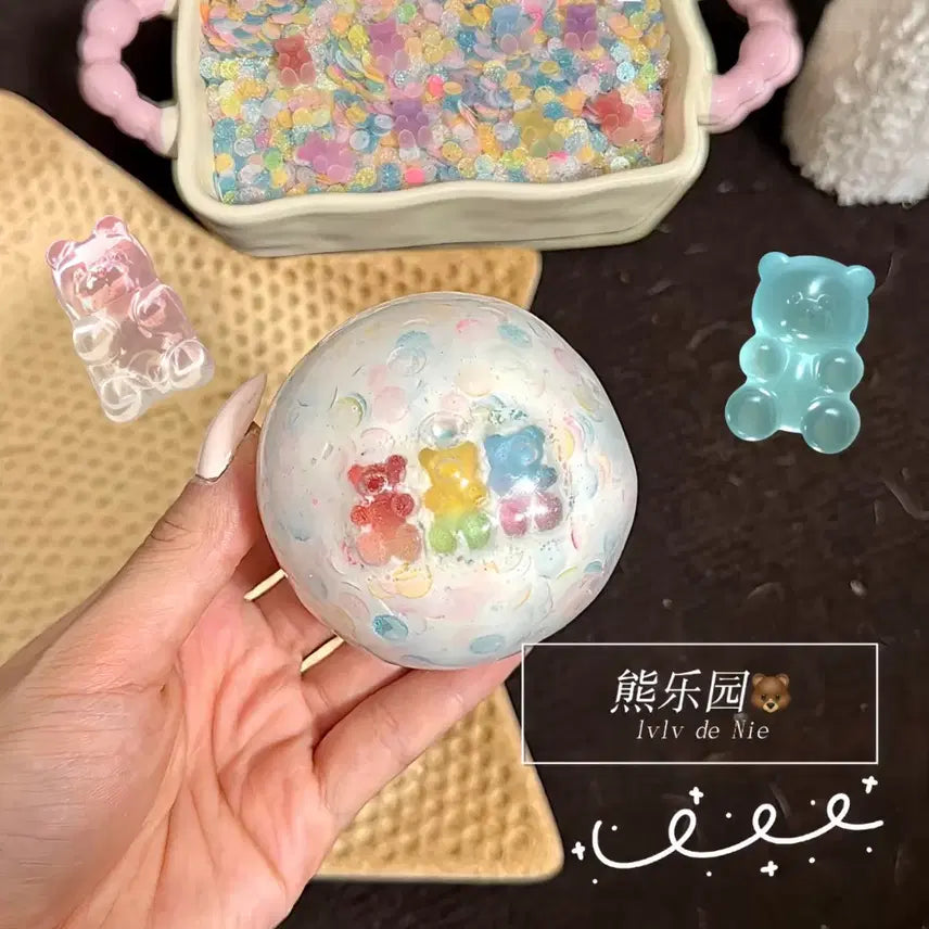[BUNJANG] Bear Family Slime Charm Set / 곰젤리찾기 슬랑이