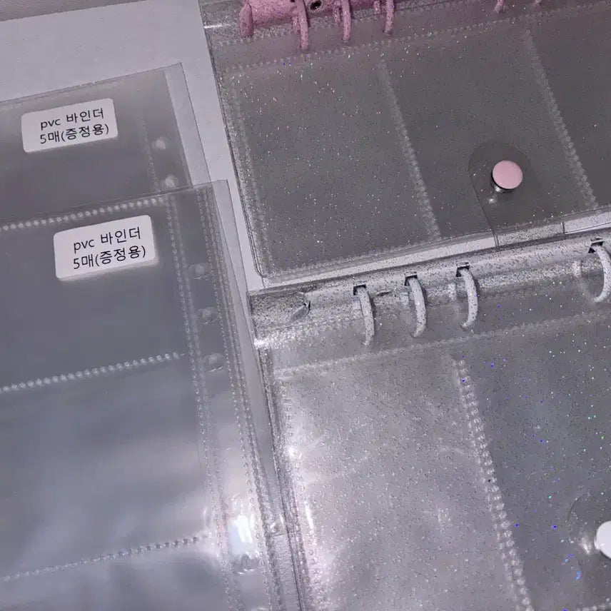 [BUNJANG] 3-Ring Binder Set (2 pieces) with 50 Double-Sided Sleeves / (앙면속지 50장) 3단 바인더 2개세트