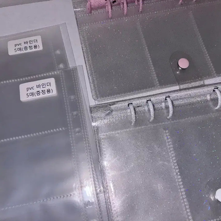 [BUNJANG] 3-Ring Binder Set (2 pieces) with 50 Double-Sided Sleeves / (앙면속지 50장) 3단 바인더 2개세트