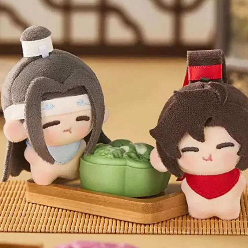 [BUNJANG] Mo Dao Zu Shi Wangxian 5cm Plush Doll (Wei Wuxian &amp; Lan Wangji) - Sealed / 마도조사 망무 5cm 인형 위무선 남망기 미개봉