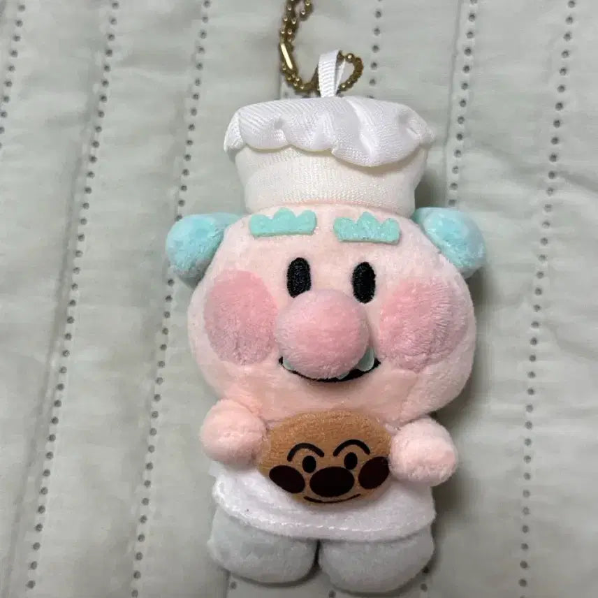 [BUNJANG] Anpanman Chef Grandpa Doll Keychain - New / 호빵맨 요리사 할아버지 인형키링 새상품