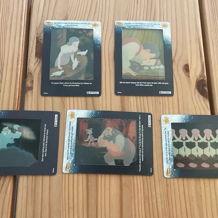 [BUNJANG] Disney Classic Film Cards Set (2003) - 5 Cards / 2003 디즈니 클래식 필름카드 5장 일괄 판매