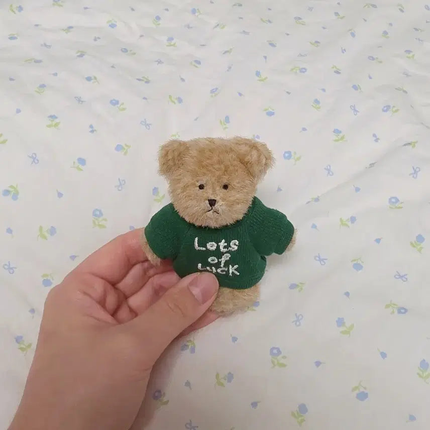 [BUNJANG] Boyds Bears Mini "Lots of Luck" Teddy Bear Keychain / 보이즈베어 쪼꼬미 빈티지 키링 고전 완구 레트로 곰 인형 테디베어