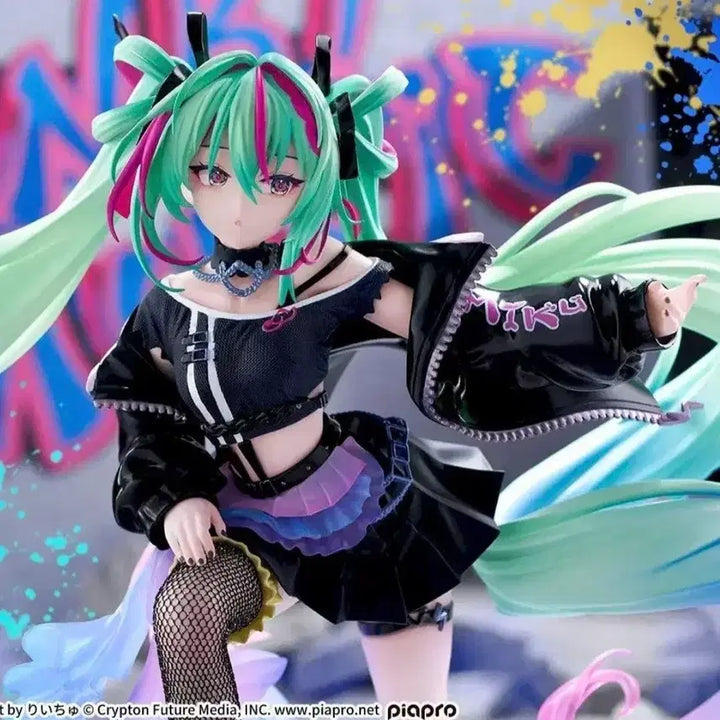 [BUNJANG] Sega Figure-rise Hatsune Miku Punk Figure (Sealed) / [미개봉]세가 피규어리즘 하츠네 미쿠 펑크 punk 피규어