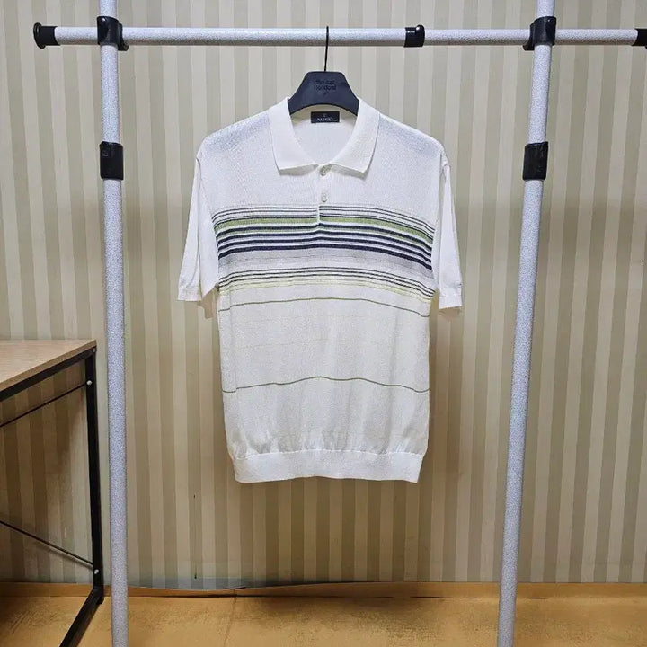 [BUNJANG] Maestro Knit Cotton Multi Stripe / 마에스트로 니트 코튼 95