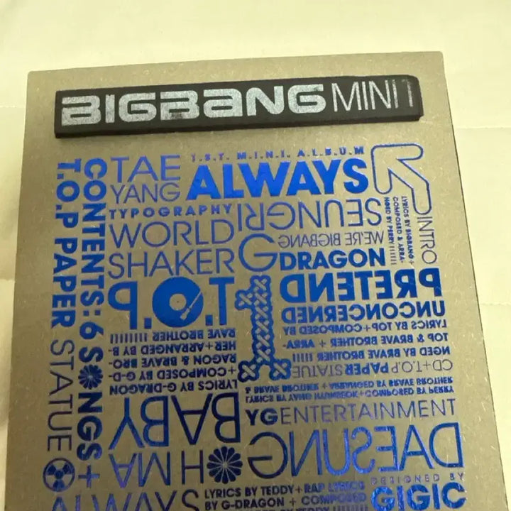 [SOLD OUT] 빅뱅 미니1집(ALWAYS, 음반CD없음)