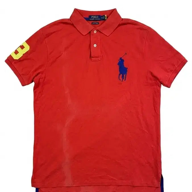 [BUNJANG] Polo Ralph Lauren Big Pony T-Shirt Red / 폴로 랄프로렌 빅포니 반팔 카라티 레드