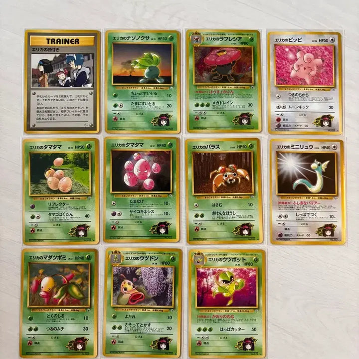 [BUNJANG] Vintage Pokémon Cards 1998-1999 Gym Series Japanese First Edition Bundle Set / *스월 포켓몬카드 98~99년 빈티지 올드백 짐(GYM)시리즈 일판 초판