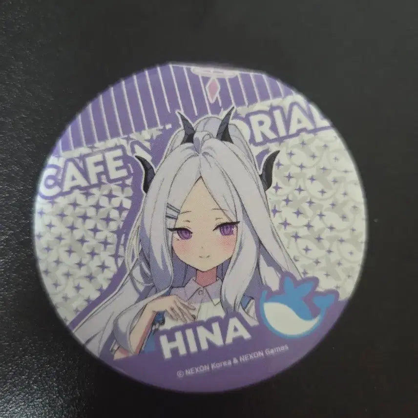 [BUNJANG] Blue Archive Cafe Memorial Hina Can Badge / 블루아카이브 카페메모리얼 히나 캔뱃지
