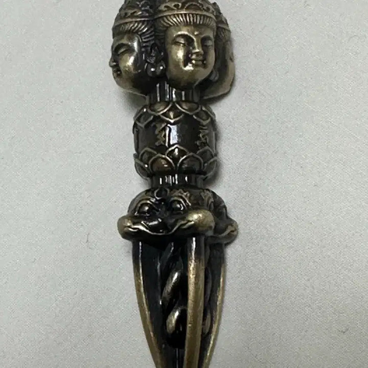 [BUNJANG] Antique Vajra Pendant/Keyring / 새상품 사존불 금강저 골동품 펜던트/키링