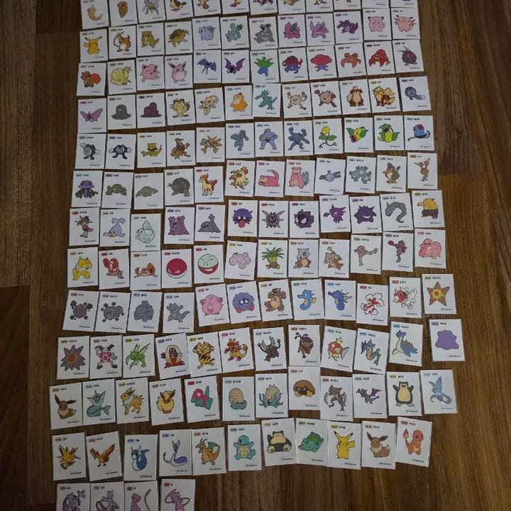 [BUNJANG] Pokemon Stickers Gen 1 &amp; 2 Full Set Bundle / 포켓몬 띠부씰 1세대159종 2세대116 전종 일괄판매합니다