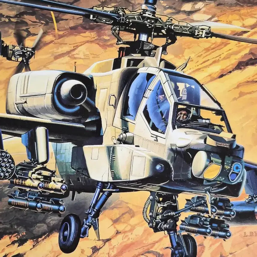 [BUNJANG] Academy AH-64A 1/48 Scale Plastic Model Kit (Sealed) / 아카데미 AH-64A 1/48 프라모델 미개봉 12262