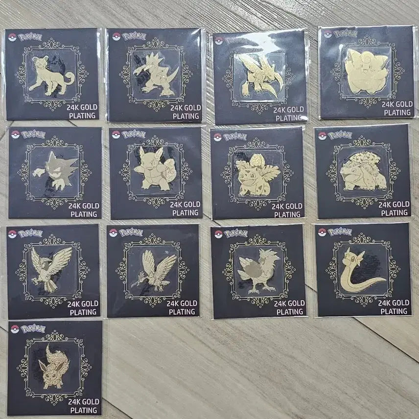 [BUNJANG] Pokemon Stick Seal Gold Foil / 포켓몬띠부씰 금박  중복