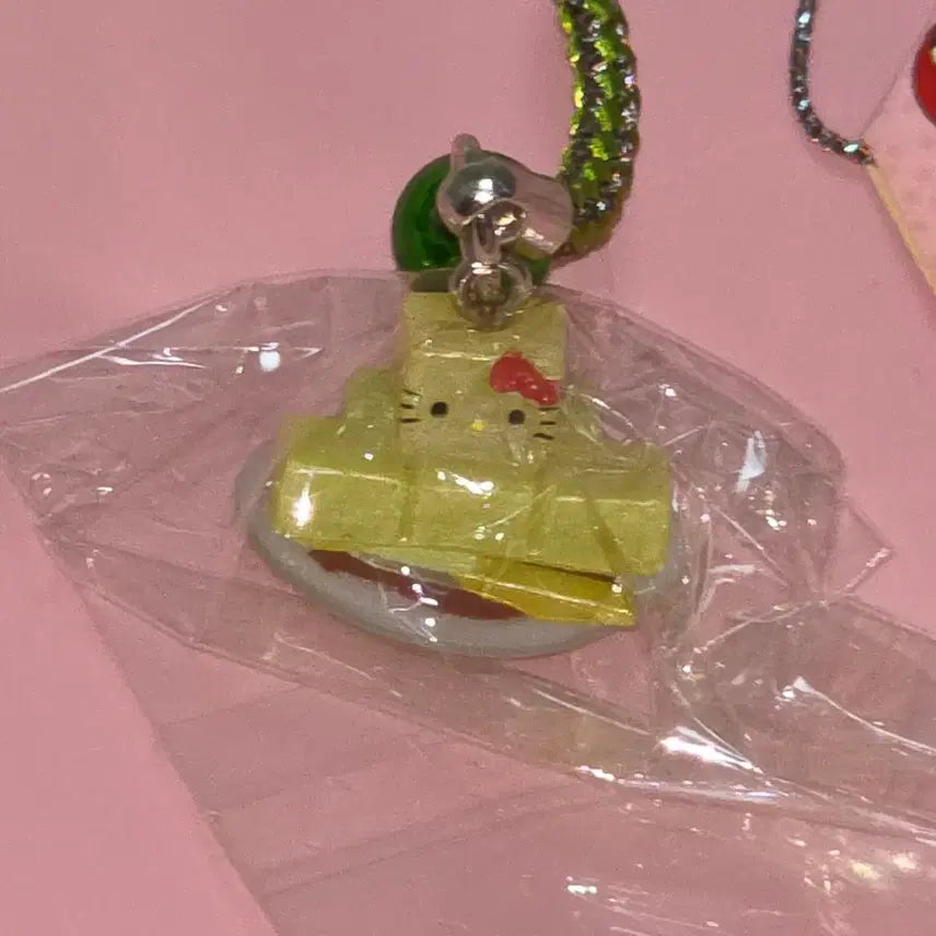 [BUNJANG] Vintage Hello Kitty Wagashi Yokan Strap Charm / 고전 키티스트랩 화과자 양갱