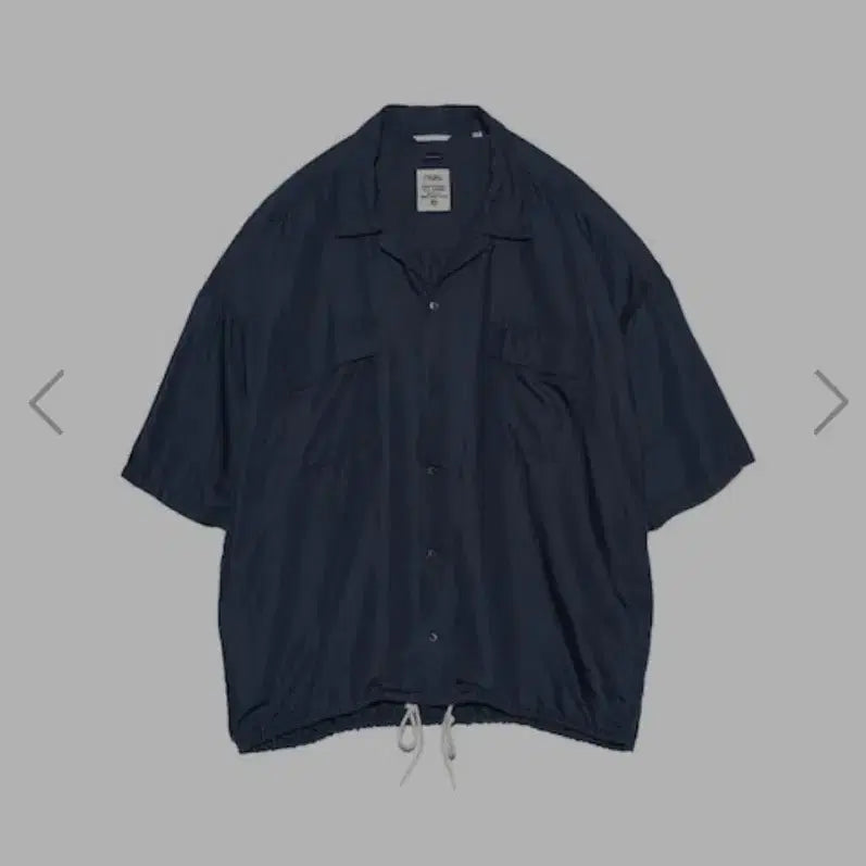 [BUNJANG] nanamica Open Collar Cupro Hemp Short Sleeve Shirt SUGS418 / 나나미카 반팔 셔츠 오픈 카라 큐프라 헴프 S/S SUGS418
