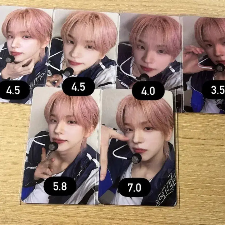 [BUNJANG] TWS Shinyu Pink Hair Photocard / 투어스 신유 핑크머리 포카 양도(분철no tragedy이즈위미개봉교환앨범