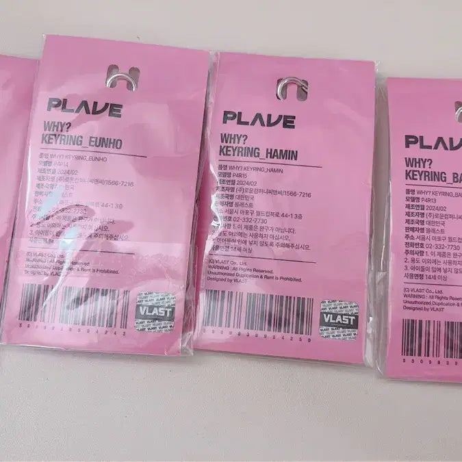 [BUNJANG] PLAVE Why Why Why Keyring Bundle Set (Sealed) / 플레이브 왜요왜요왜 키링(미개봉 일괄)
