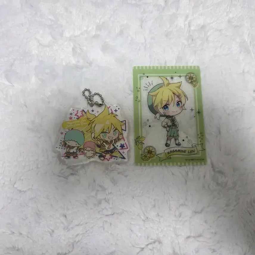 [BUNJANG] Kagamine Len Sanrio Collaboration Acrylic Keychain &amp; Citrus Kuuji Clear Card / 카가미네 렌 산리오 아크릴 키링 /후류 시트러스 쿠지 클리어 카드