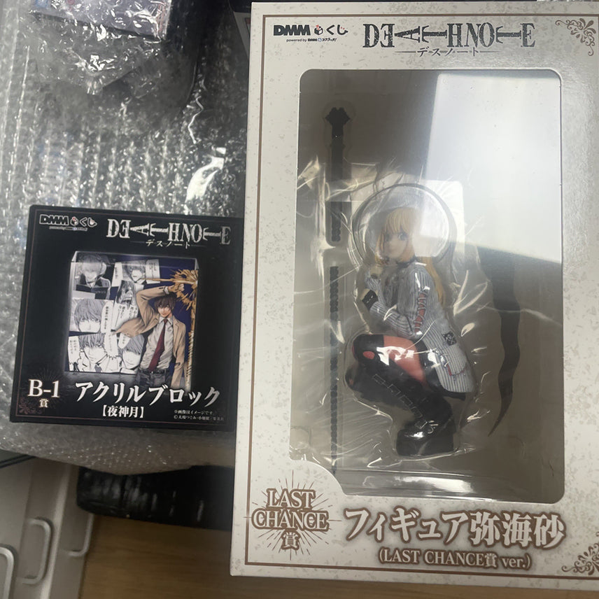 [BUNJANG] Death Note DMM Kuji Last One Misa Figure &amp; Yagami Light B-1 Acrylic Block Bundle Set / 택포 23) 데스노트 dmm 쿠지 미사 라스트원 + B-1상 아크릴 일괄