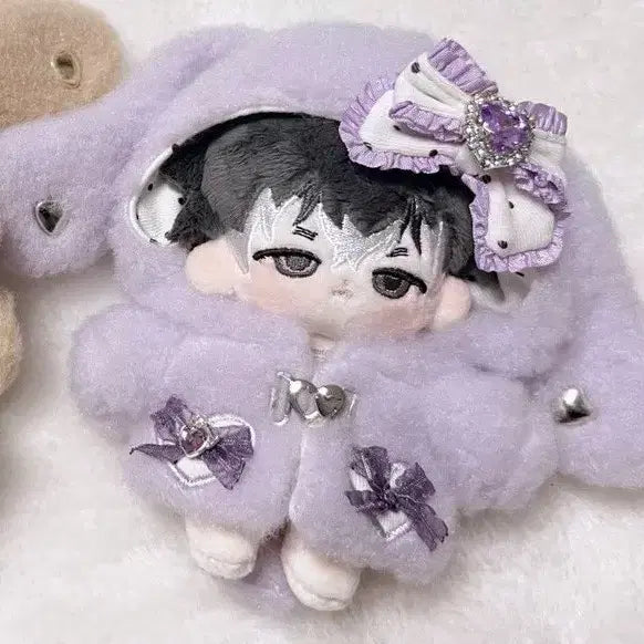 [BUNJANG] 10cm Plushie Clothes Puppy Narine Purple / 솜깅 10cm 인형옷 퍼피나린 퍼플