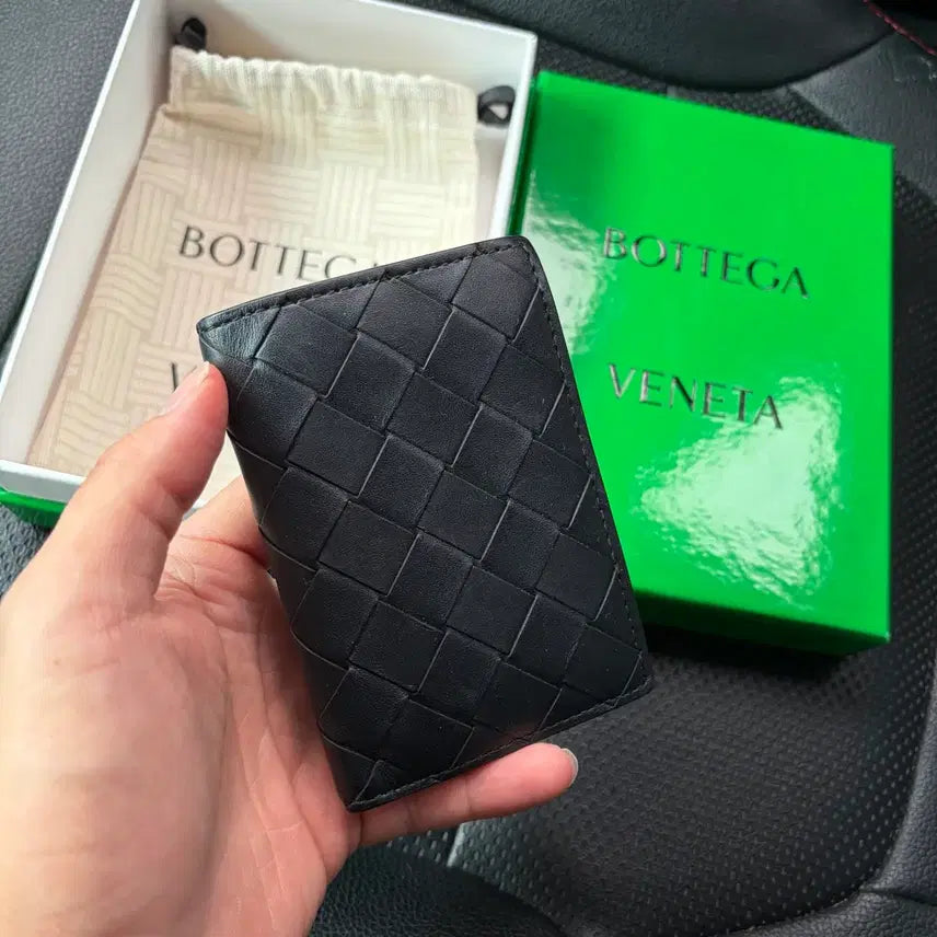 [BUNJANG] Bottega Veneta Intrecciato Organizer Card Holder Black / 보테가베네타 인트레치아토 오거나이저 카드지갑 블랙