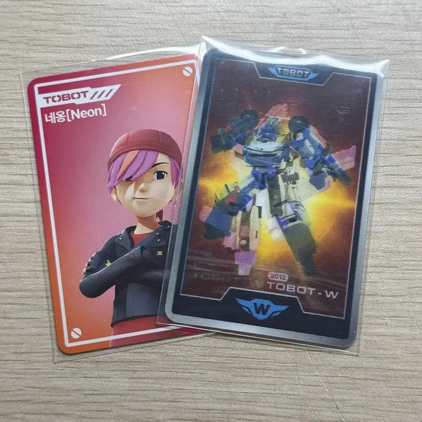 [BUNJANG] Tobot Lenticular Photocard Neon W / 또봇 포토카드 팝업 네옹 더블유 w 포카 렌티큘러 양도 판마