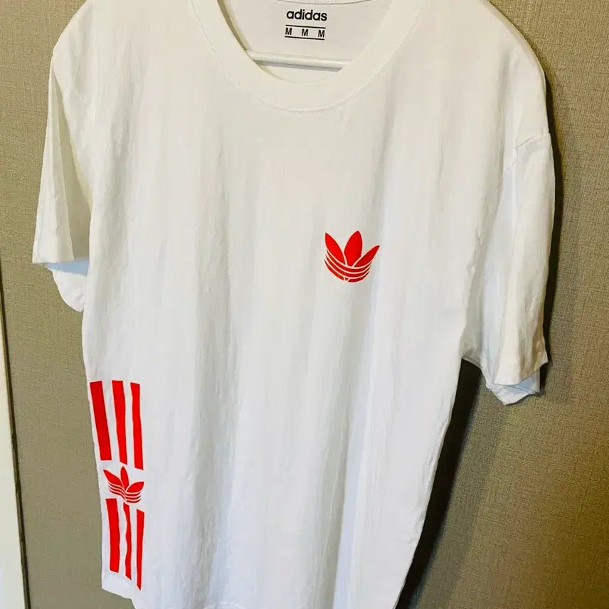 [BUNJANG] Adidas Flame Short Sleeve T-Shirt White / 불꽃 반팔티