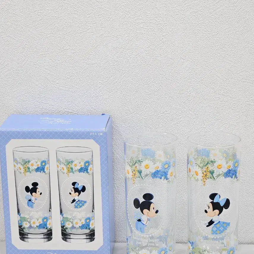 [BUNJANG] Tokyo Disney Resort Mickey &amp; Minnie Glass Set / 도쿄 디즈니 리조트 미키 미니 유리잔 2개 세트