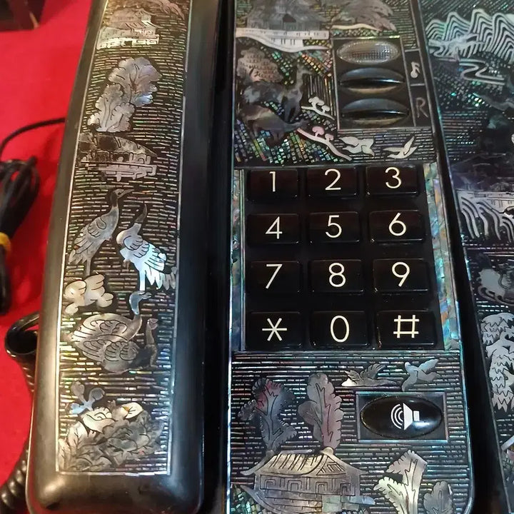 [BUNJANG] Korean Traditional Lacquer Mother-of-Pearl Telephone / 근대 부자집 자게전화기