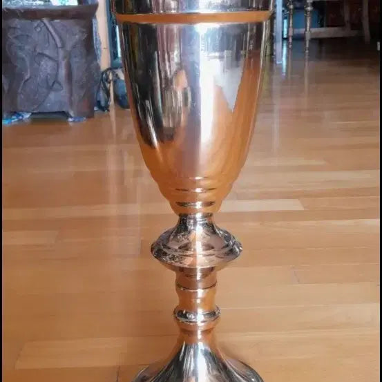 [BUNJANG] Silver and Gold Vase (34 cm) / 58    34 센치 실버 골드화병