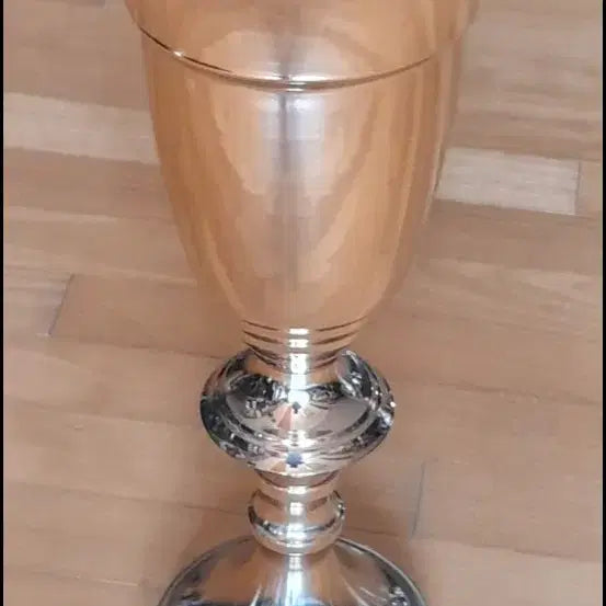 [BUNJANG] Silver and Gold Vase (34 cm) / 58    34 센치 실버 골드화병