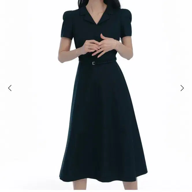 [BUNJANG] SIye Callie Belted Dress Navy Size 0 / 시에 캘리 벨티드 드레스