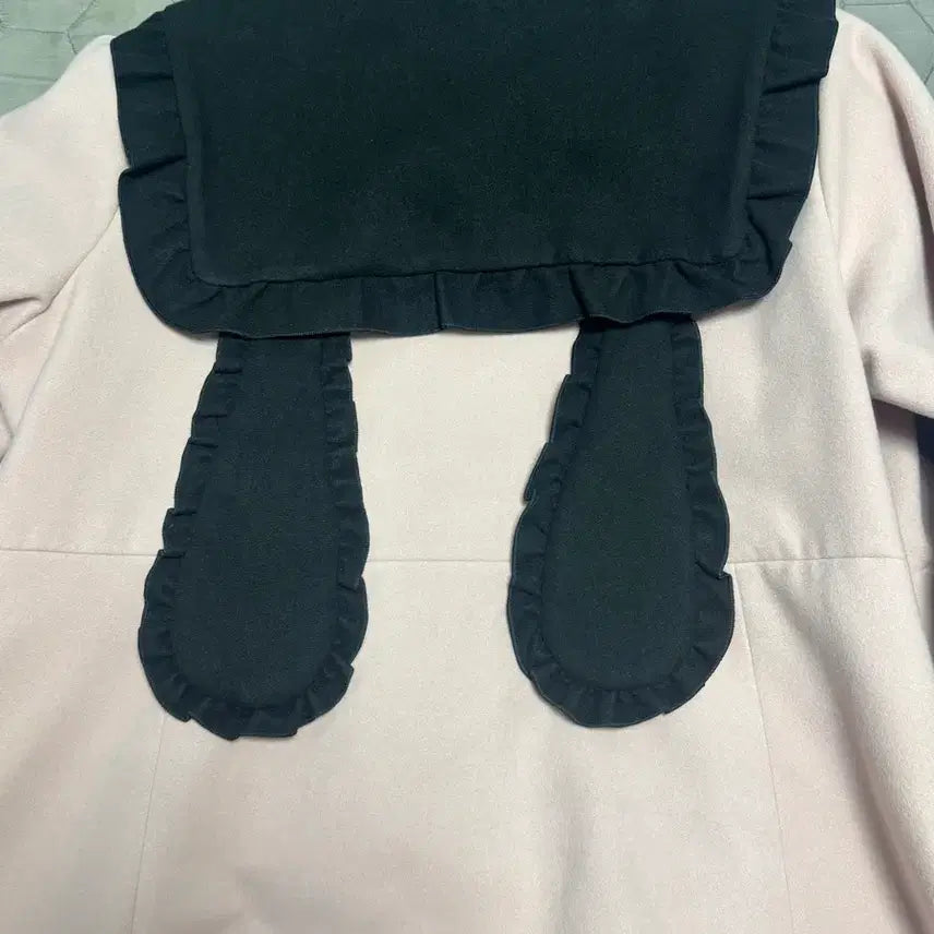 [BUNJANG] Dimarub Dear My Love Rabbit Ear Coat 4L Pink/Black / 디마럽 디어마이러브 토끼귀 코트 4l 핑검 판매